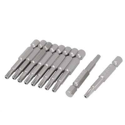 Harfington 1/4" Hex Shank T20 Torx Security Screwdrivers Bits 10pcs