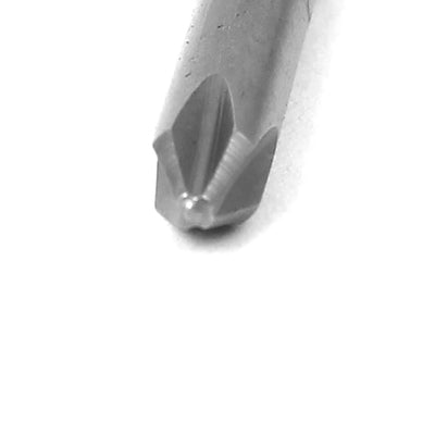 Harfington 10pcs 0.16" Dia Round Shank Phillips Screwdriver Bit Gray PH1 x 40mm