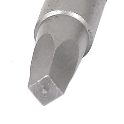 Harfington 1/4" Hex Shank 50mm Long S1 2.5mm Square Tip Magnetic Screwdriver Bit 10 Pcs