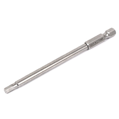 Harfington 1/4" Hex Shank 100mm Long 4mm Hexagonal Tip Magnetic Hexagon Screwdriver Bit