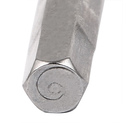 Harfington 1/4" Hex Shank 100mm Long 6mm Hexagonal Tip Magnetic Hexagon Screwdriver Bit