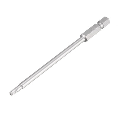 Harfington 100mm Length 1/4" Hex Shank T15 Magnetic Torx Security Screwdriver Bits