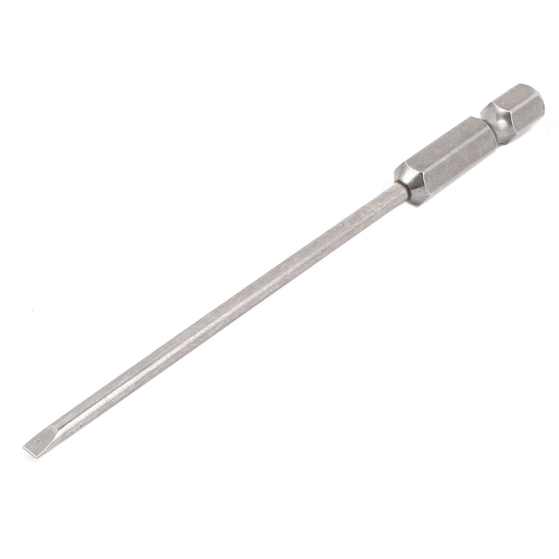 Harfington 1/4" Hex Shank 100mm Long 3mm Tip Width Slotted Heada Screwdriver Bits