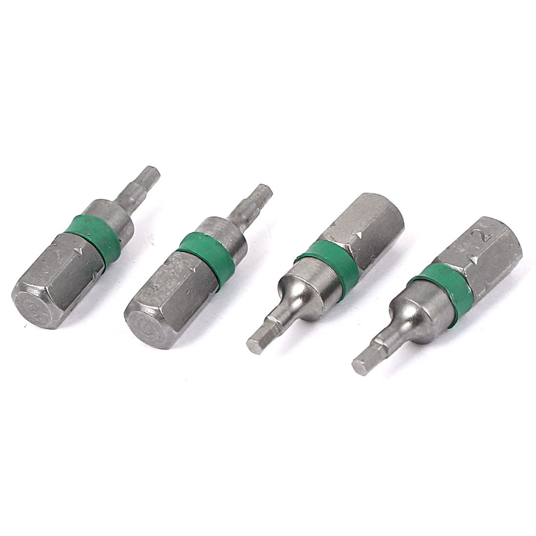 Harfington 25mm x 2mm 1/4" Shank Magnetic Hex Head Screwdriver Bits Tool 4pcs