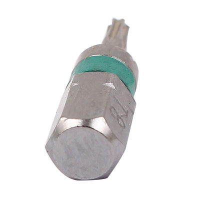 Harfington T8 Hex Shank Magnetic Torx Security Screwdriver Bit Gray 4pcs