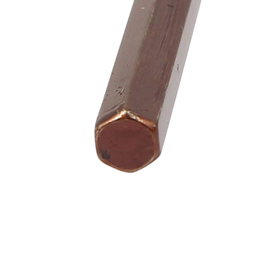 Harfington 180mm x 4mm Blue Plastic Wrapped Handle T Style Hex Key Wrench Hardware