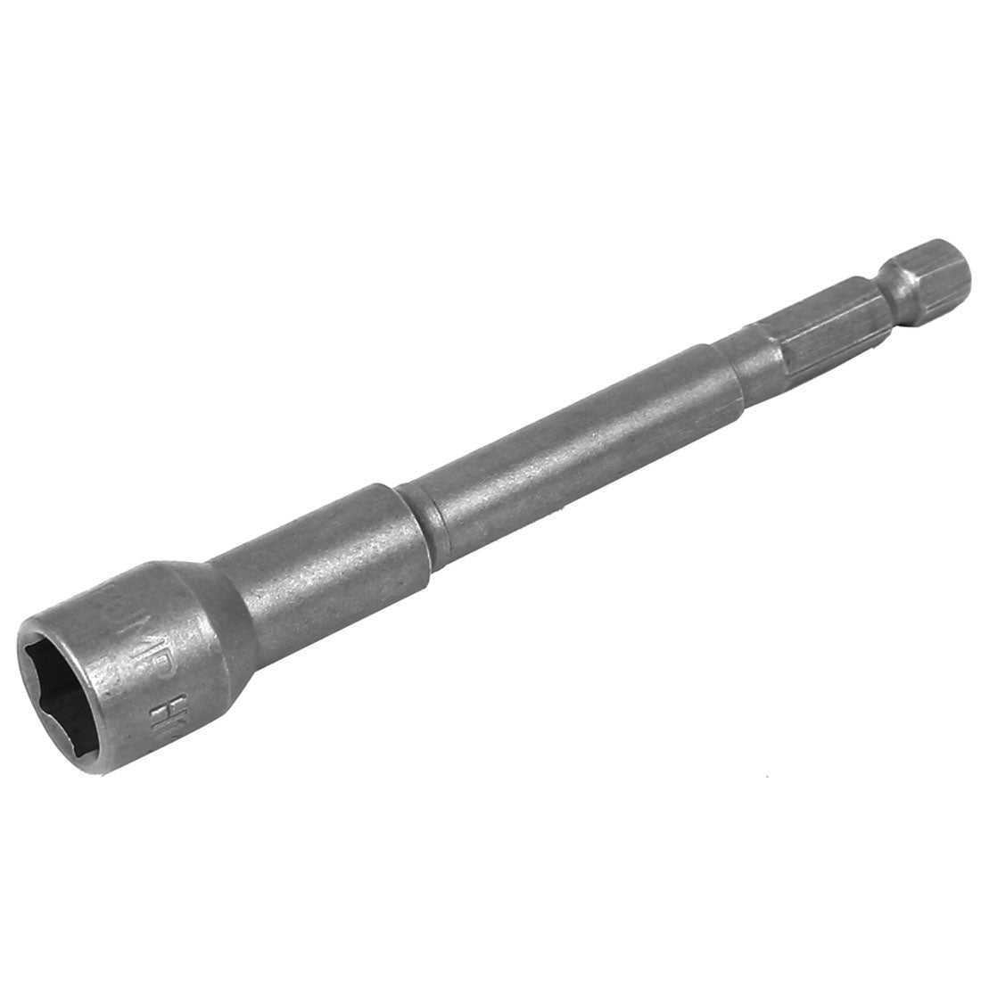 Harfington Hex Shank 10mm Metal Magnetic Socket Nut Driver Gray 100mm Length