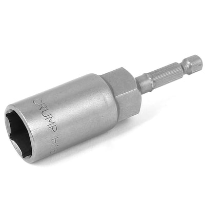 Harfington H16 80mm Long 1/4" Shank 16mm Hex Socket Impact Nut Setter Driver Bit Adapter