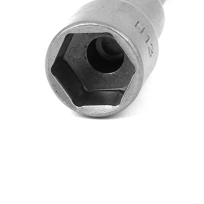 Harfington 1/4" Hex Shank 13mm Metal Socket Nut Setter Bit Gray 150mm Long