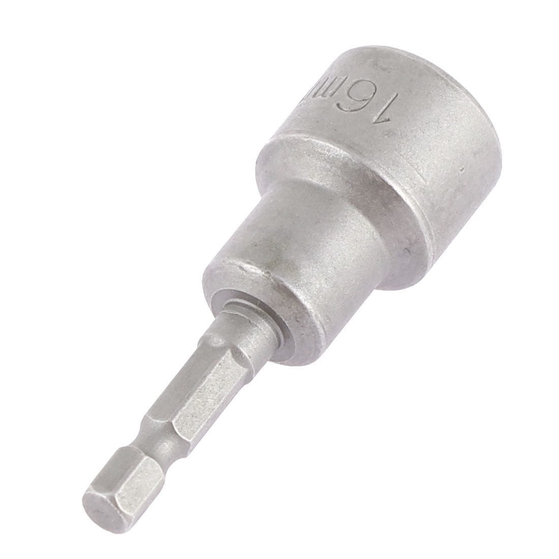 Harfington 24mm x 65mm Metal Magnetic Hex Socket Nut Driver Bit Hardware Gray