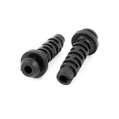 Harfington 15pcs 25.5mmx6mmx3mm Rubber Strain Relief Cord Boot Protector Cable Sleeve Hose for Cellphone Charger