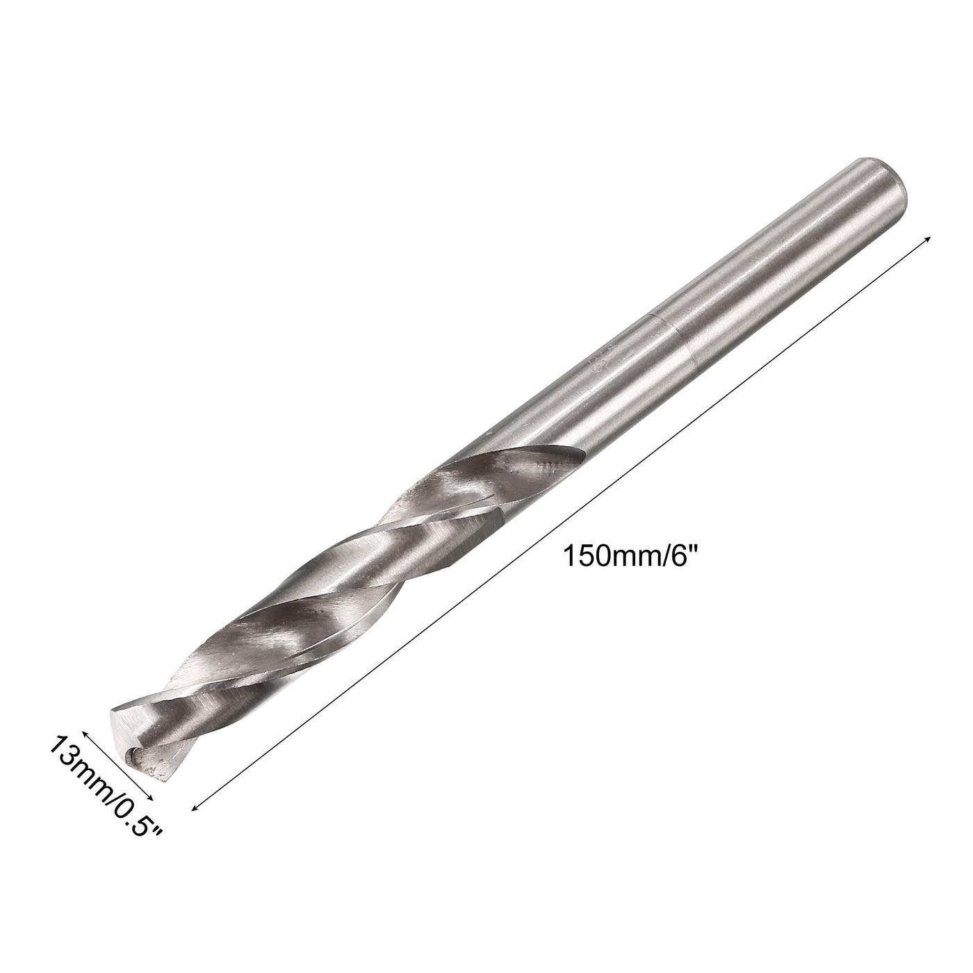 Harfington HSS 1/2" Straight Shank Twist Drill Bit 13mm Drilling Dia