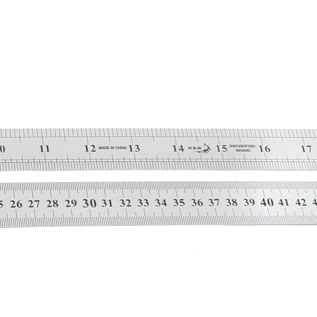 Harfington 4pcs 0.5mm Accuracy Dual Side Drafting Measuring Straight Ruler 50cm 20 Inch
