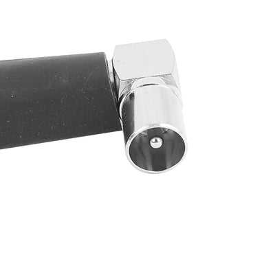 Harfington 15M 49Ft Coax Coaxial Cable HD Digital TV Antenna Wire Metric F Right Angle RF Connector Black