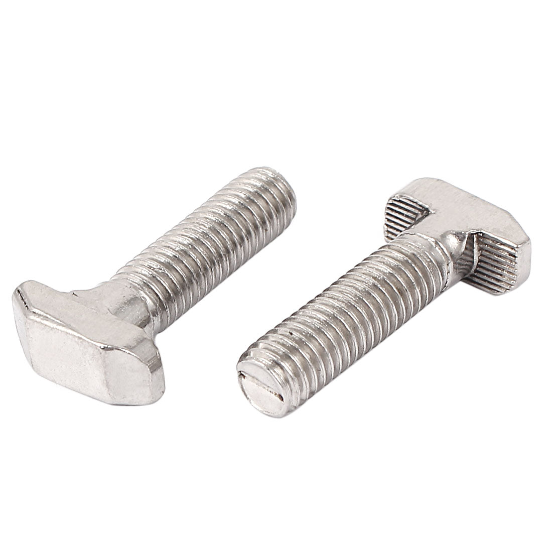 Harfington M8 Thread Stainless Steel T-Slot Drop-In Stud Sliding Screw Bolt 35mm Long 2pcs