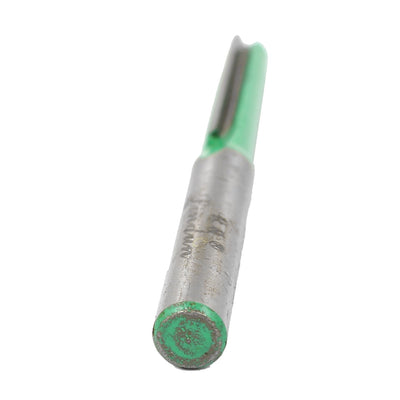 Harfington 1/4" Cutting Diameter 1/4" Shank Two Flutes Metal Straight Router Bit Green