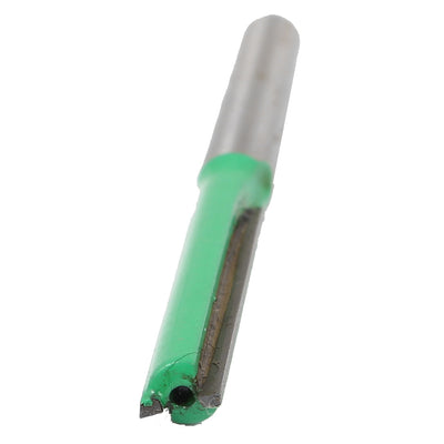Harfington 1/4" Cutting Diameter 1/4" Shank Two Flutes Metal Straight Router Bit Green