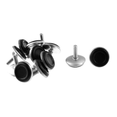 Harfington 12pcs M6 Thread Screw On Type Furniture Table Desk Glide Leveling Foot Adjuster
