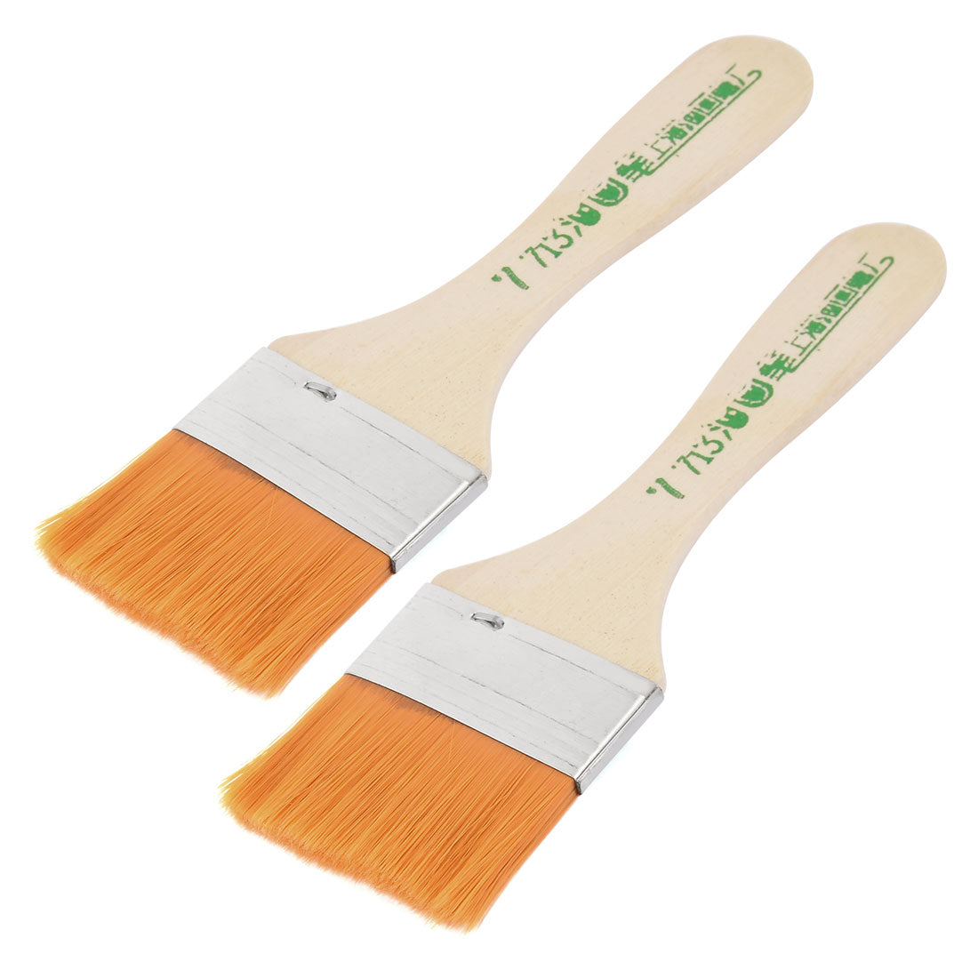 Harfington 1.8" Width Soft Bristle Painting Drawing Oil Paint Brush Pen 2pcs