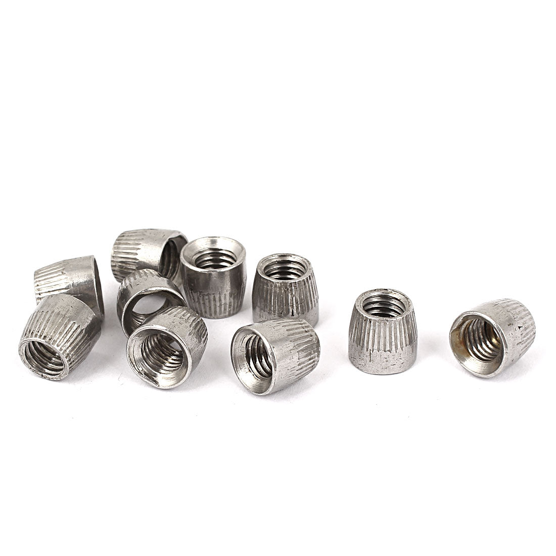 Harfington M8 Female Thread Stainless Steel Conical Cap Tapered Cone Nut 10pcs