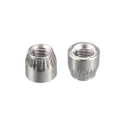 Harfington M6 Female Thread Stainless Steel Conical Cap Tapered Cone Nut 10pcs