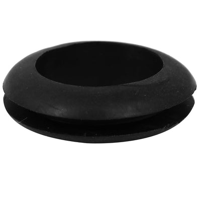 Harfington 18mm Inner Dia Rubber Ring Cable Wiring Grommets Gasket Black 70PCS