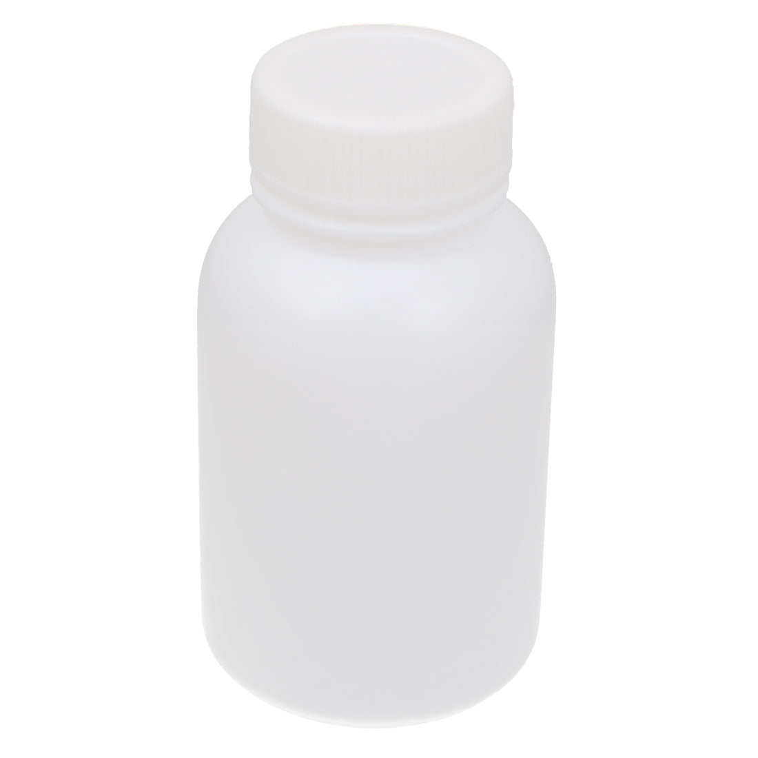 Harfington 150ml Plastic Cylinderical Graduated Lab Chemical Capacity Storage Bottle White