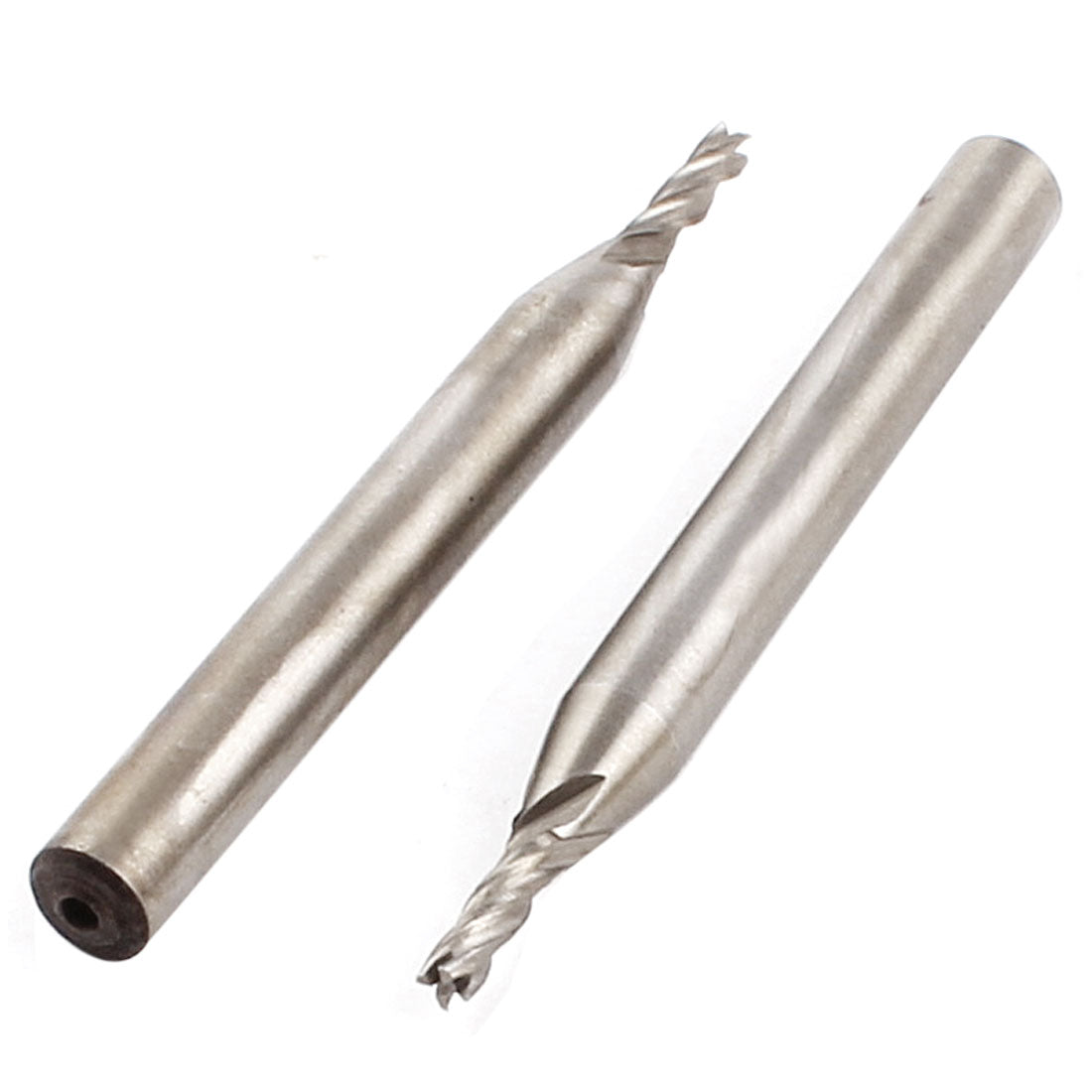 Harfington 2.5mm Cutting Dia 6mm Straight Shank 4 Flute HSS End Mill Cutter CNC Bit 2pcs