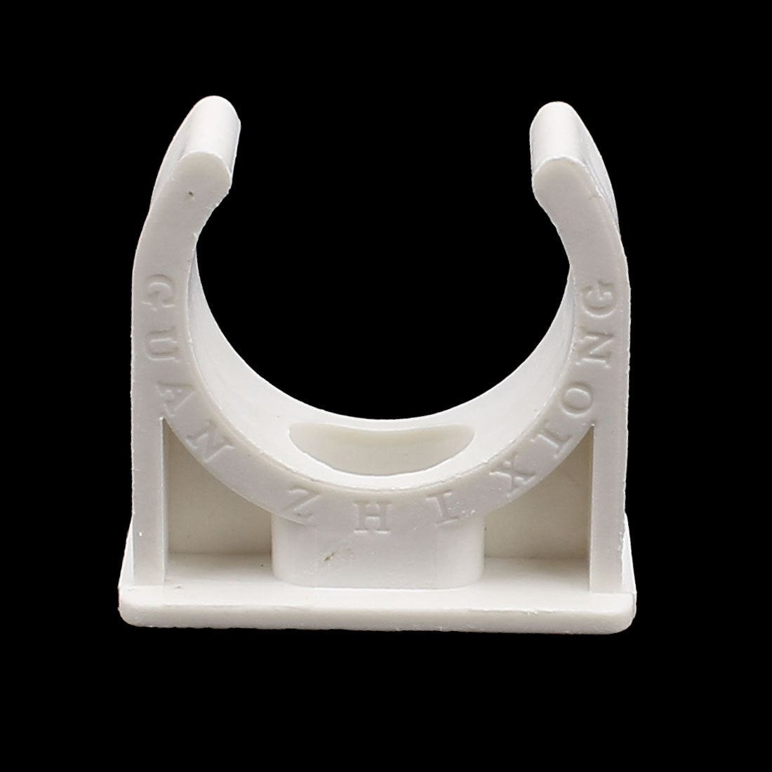 Harfington 6PCS 25mm Diameter White PVC Water Tube Pipe Hose Fitting Clamps Snap in Type Clips