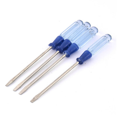 Harfington Plastic Nonslip Handgrip Slotted Magnetic Screwdriver Repair Tool 4pcs