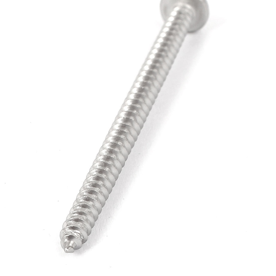Harfington #6 M3.5x50mm Stainless Steel Phillips Round Pan Head Self Tapping Screws 25pcs