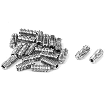 Harfington M2x5mm Cup Point Hex Socket Grub Set Screws 20pcs for Gear