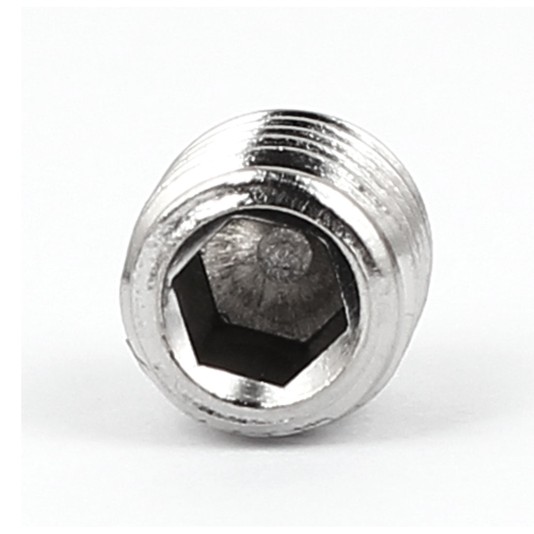 Harfington M8x10mm Stainless Steel Cone Point Hexagon Socket Grub Screws 25pcs