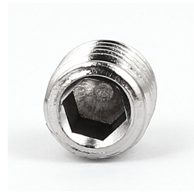 Harfington M8x10mm Stainless Steel Cone Point Hexagon Socket Grub Screws 25pcs