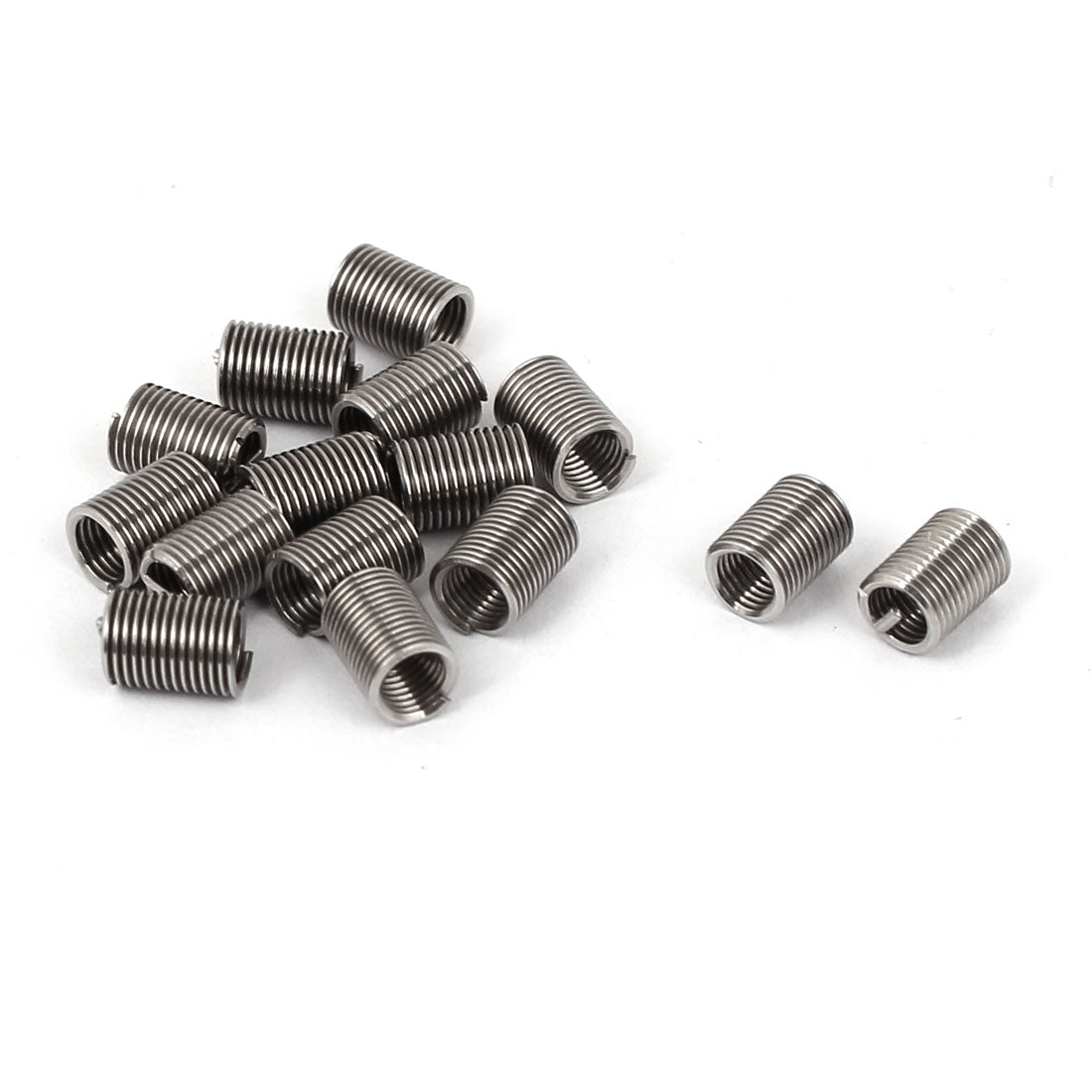 Harfington M3x0.5mmx3D Stainless Steel  Wire Thread Repair Inserts 15pcs