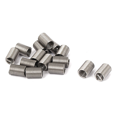 Harfington M6x1mmx3D Stainless Steel Helicoil Wire Thread Repair Inserts 15pcs