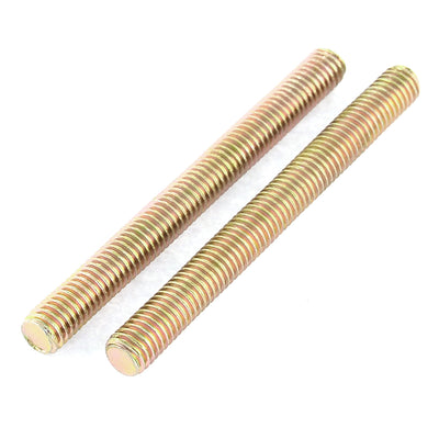 Harfington 1.25mm Pitch M8 x 80mm All Thread Fully Threaded Rod Bar Bronze Tone 6 Pcs