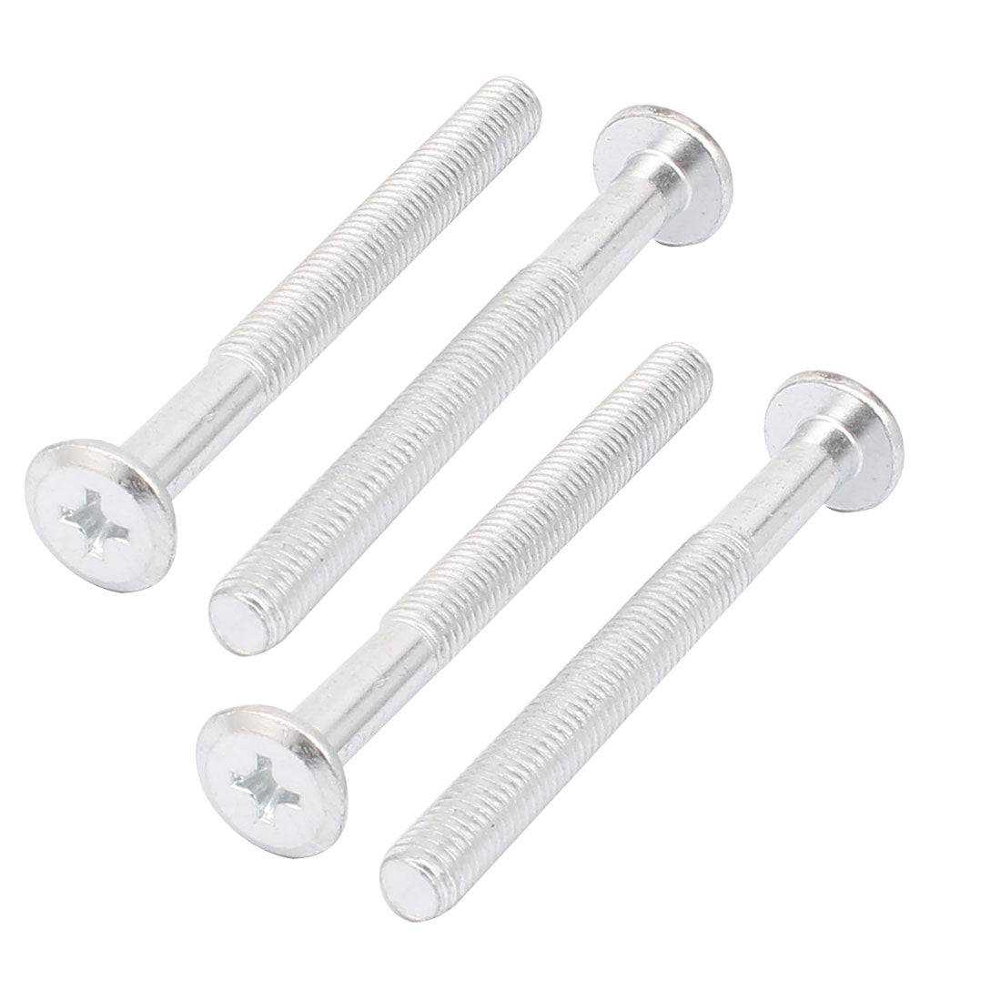 Harfington M8 x 80mm Threaded Phillips Flat Head Countersunk Bolt Machine Screw 4pcs