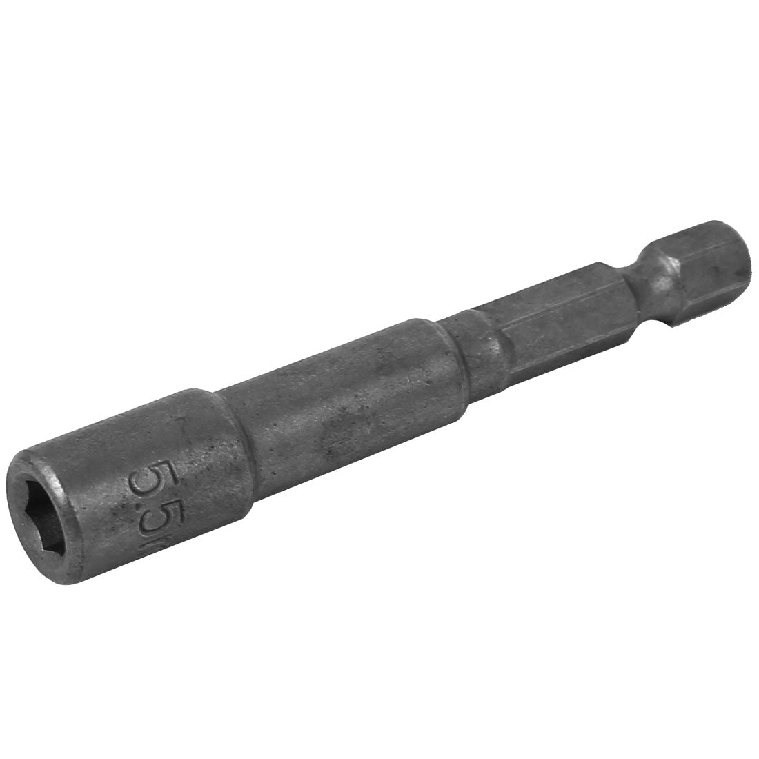 Harfington 65mm Length 5.5mm Hexagon Socket Spanner Magnetic Nut Driver Bit Gray
