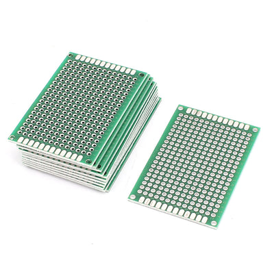 Harfington 12Pcs Double-Side Prototype Solderable Paper Universal PCB Board 4x6cm
