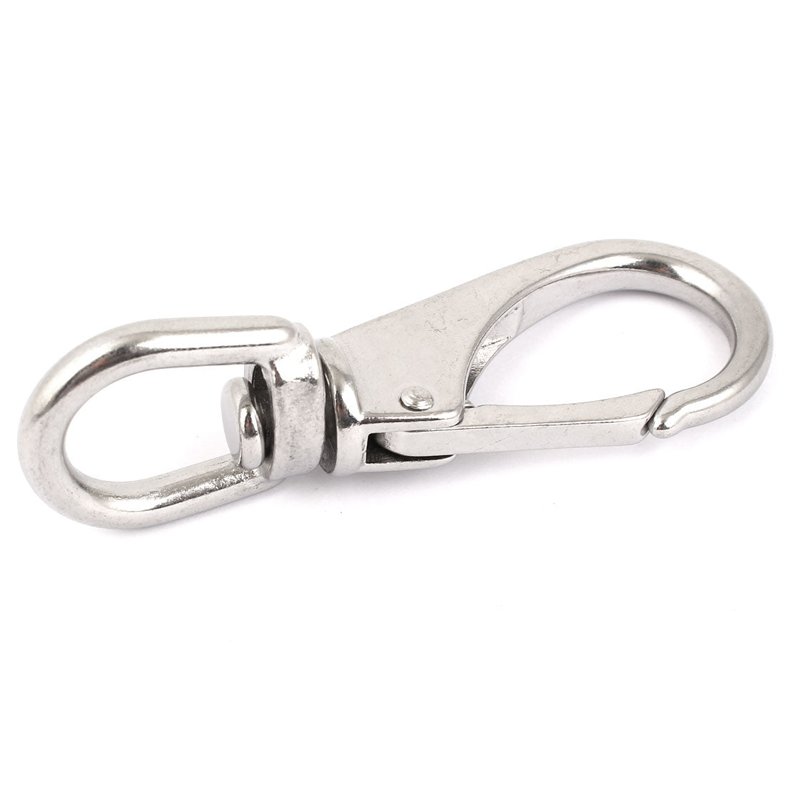 Harfington 100mm Length Stainless Steel Swivel Eye Boat Snap Hook 6mm Thickness