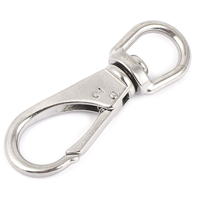 Harfington 100mm Length Stainless Steel Swivel Eye Boat Snap Hook 6mm Thickness