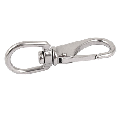 Harfington 5mm Thickness Stainless Steel Swivel Eye Lobster Snap Clasp Hook
