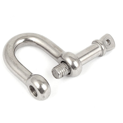 Harfington Ships Hardware Wire Rope Bow Link Chain Shackle 8mm Male Thread  2pcs