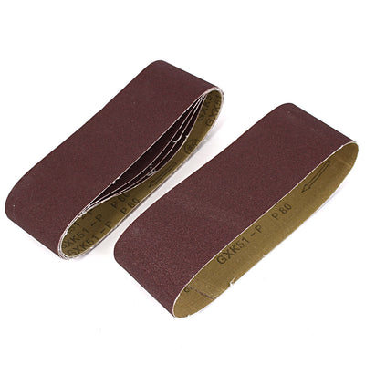 Harfington Woodworking 533mmx75mm 80 Grit Abrasive Sanding Belt Sandpaper 5pcs