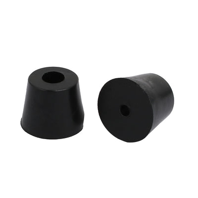Harfington 17mmx13mmx14mm Rubber Cone Shaped Furniture Foot Pad Bumper Black 80pcs