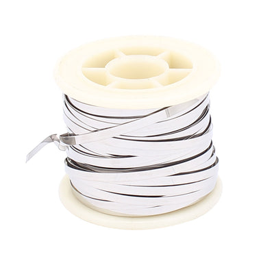 Harfington 15M 49Ft 0.2x3mm Nichrome Flat Heater Wire for Heating Elements
