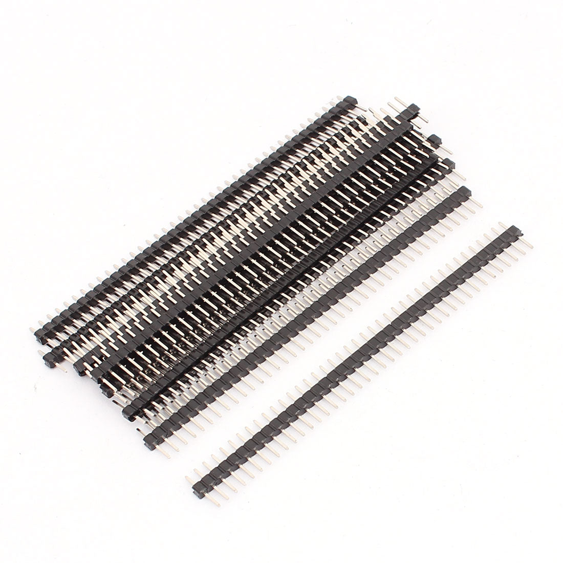 Harfington 13 Pcs 40 Pin 2mm Pitch Single Row Straight Header Connector Strip Bar