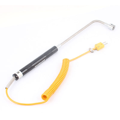 Harfington -50~+500 Celsius K Type Curved Head Tempreture Sensor Surface Thermocouple Probe 150mm x 6mm