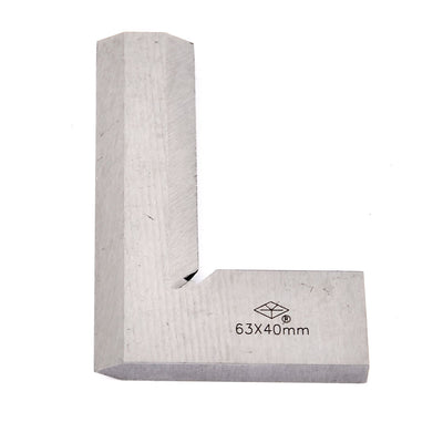 Harfington 63mm x 40mm Scale Metal L Shaped 90 Degree Angle Try Square Ruler